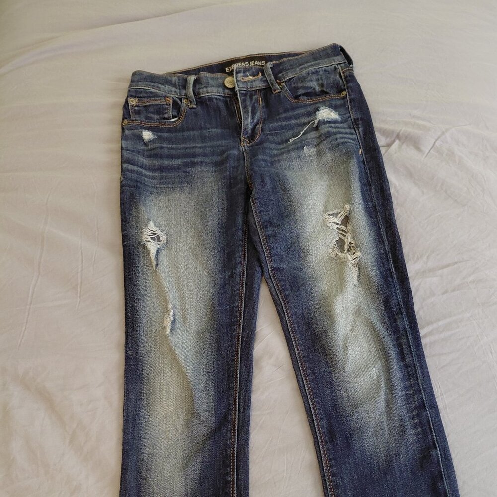 Express mid rise skinny jeans